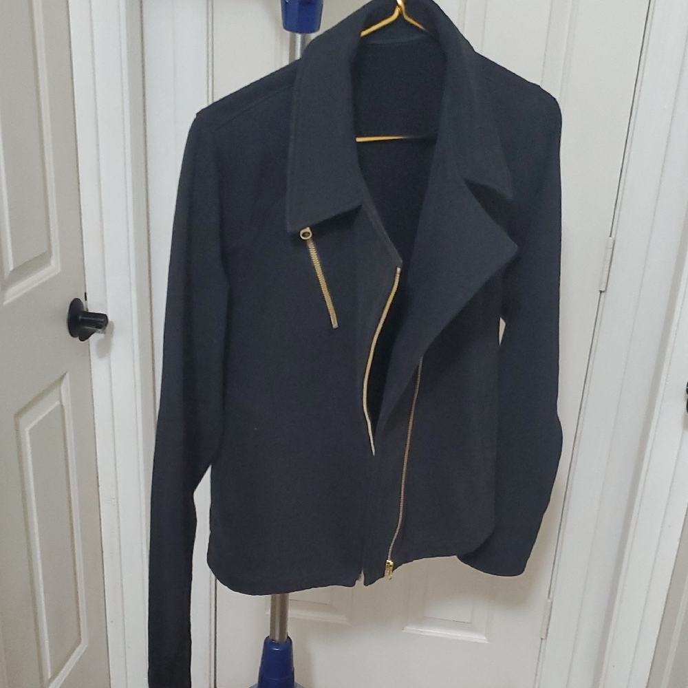 lululemon athletica Black Utility Jacket with Gold Zipper